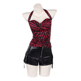 Cosplay Costume Nikki Obsessed Film Cosplay Tenue Rouge et Noire Femme