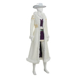 Cosplay Costume Niko Robin One Piece Live Action 2(2026) TV Cosplay Tenue Blanche et Violette Femme