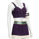 Cosplay Costume Niko Robin One Piece Live Action 2(2026) TV Cosplay Tenue Blanche et Violette Femme