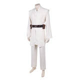 Cosplay Costume Obi-Wan Kenobi La Guerre des étoiles Film Cosplay Tenue Blanche Homme