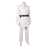 Cosplay Costume Obi-Wan Kenobi La Guerre des étoiles Film Cosplay Tenue Blanche Homme