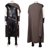Cosplay Costume Odysseus The Odyssey(2026) Film Cosplay Tenue Noire avec Cape Marron Homme