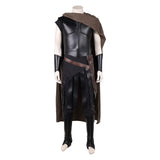Cosplay Costume Odysseus The Odyssey(2026) Film Cosplay Tenue Noire avec Cape Marron Homme