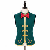 Cosplay Costume Olaf La Reine des Neiges Film Cosplay Gilet Vert Homme