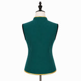 Cosplay Costume Olaf La Reine des Neiges Film Cosplay Gilet Vert Homme