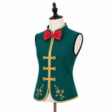 Cosplay Costume Olaf La Reine des Neiges Film Cosplay Gilet Vert Homme