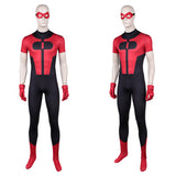 Cosplay Costume Oliver Grayson Invincible 4(2026) TV Cosplay Combinaison Noire et Rouge Homme