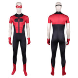 Cosplay Costume Oliver Grayson Invincible 4(2026) TV Cosplay Combinaison Noire et Rouge Homme