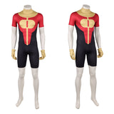 Cosplay Costume Oliver Grayson Invincible 4(2026) TV Cosplay Combinaison Rouge et Jaune Homme