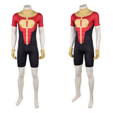 Cosplay Costume Oliver Grayson Invincible 4(2026) TV Cosplay Combinaison Rouge et Jaune Homme