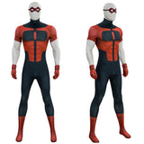 Cosplay Costume Oliver Grayson Invincible 4(2026) TV Cosplay Combinaison Rouge et Noire Homme Ver.2