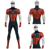 Cosplay Costume Oliver Grayson Invincible 4(2026) TV Cosplay Combinaison Rouge et Noire Homme Ver.2