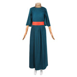 Cosplay Costume Penelope The Odyssey(2026) Film Cosplay Robe Bleue+Ceinture Rouge Femme
