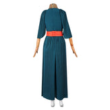 Cosplay Costume Penelope The Odyssey(2026) Film Cosplay Robe Bleue+Ceinture Rouge Femme