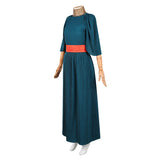Cosplay Costume Penelope The Odyssey(2026) Film Cosplay Robe Bleue+Ceinture Rouge Femme