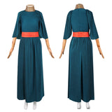 Cosplay Costume Penelope The Odyssey(2026) Film Cosplay Robe Bleue+Ceinture Rouge Femme