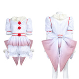 Cosplay Costume Pennywise It Film Cosplay Tenue Blanche Femme