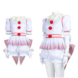 Cosplay Costume Pennywise It Film Cosplay Tenue Blanche Femme