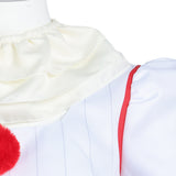 Cosplay Costume Pennywise It Film Cosplay Tenue Blanche Femme