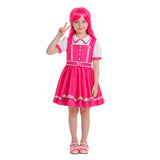 Cosplay Costume Pink Descendants: Wicked Wonderland(2026) Film Cosplay Robe Rose Femme Ver.2