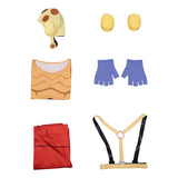 Cosplay Costume Pocoloco JoJo's Bizarre Adventure 7(2026) Anime Cosplay Tenue Jaune et Rouge Cosplay Costume