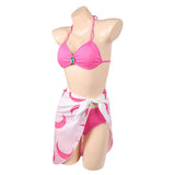 Cosplay Costume Princess Peach Super Mario Jeu Cosplay Maillot de Bain Bikini Rose Femme