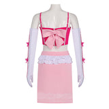 Cosplay Costume Princess Peach Super Mario Jeu Cosplay Tenue Rose Femme