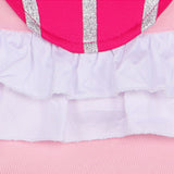 Cosplay Costume Princess Peach Super Mario Jeu Cosplay Tenue Rose Femme