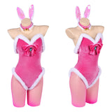 Cosplay Costume Princess Peach The Super Mario Galaxy Movie(2026) Film Cosplay Bunny Girl Tenue Rose Femme