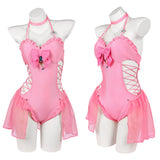 Cosplay Costume Princess Peach The Super Mario Galaxy Movie(2026) Film Cosplay Maillot de Bain Rose Femme