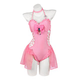 Cosplay Costume Princess Peach The Super Mario Galaxy Movie(2026) Film Cosplay Maillot de Bain Rose Femme
