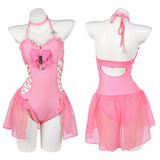Cosplay Costume Princess Peach The Super Mario Galaxy Movie(2026) Film Cosplay Maillot de Bain Rose Femme