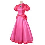 Cosplay Costume Princess Peach The Super Mario Galaxy Movie(2026) Film Cosplay Robe Rouge Femme