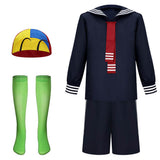 Cosplay Costume Quico La Llorona Film Cosplay Tenue Bleue Homme
