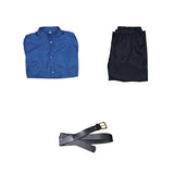 Cosplay Costume Rafał Chikyuu no Undou ni Tsuite Anime Cosplay Tenue Bleue Homme
