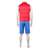 Cosplay Costume Raww Forgotten Island(2026) Film Cosplay Gilet Rouge+Short Bleu Homme