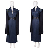 Cosplay Costume Rhaenyra Targaryen House of The Dragon 3(2026) TV Cosplay Tenue Noire et Bleue Femme