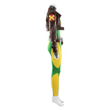 Cosplay Costume Rogue Jeu Cosplay Combinaison Verte et Jaune Femme