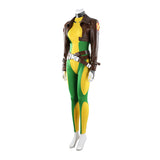 Cosplay Costume Rogue Jeu Cosplay Combinaison Verte et Jaune Femme