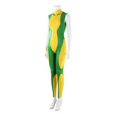 Cosplay Costume Rogue Jeu Cosplay Combinaison Verte et Jaune Femme
