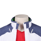 Cosplay Costume Roman Carax Cyberpunk: Edgerunners 2(2026) TV Cosplay Tenue Blanche et Bleue Homme