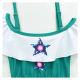 Cosplay Costume Rosalina The Super Mario Galaxy Movie(2026) Film Cosplay Maillot de Bain Vert Enfant