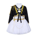 Cosplay Costume Rumi KDH Film Cosplay Tenue Noire Enfant