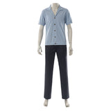 Cosplay Costume Sanji One Piece Live Action 2(2026) TV Cosplay Tenue Noire et Bleue Homme