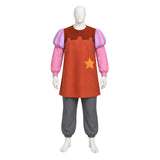 Cosplay Costume Shérif de Nottingham Robin des Bois(1973) Film Cosplay Tenue Rouge et Rose Adulte