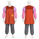Cosplay Costume Shérif de Nottingham Robin des Bois(1973) Film Cosplay Tenue Rouge et Rose Adulte