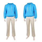 Cosplay Costume Shin Asakura Sakamoto Days(2026) Film Cosplay Tenue Bleue et Beige Homme