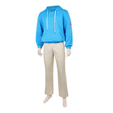 Cosplay Costume Shin Asakura Sakamoto Days(2026) Film Cosplay Tenue Bleue et Beige Homme