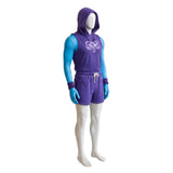 Cosplay Costume Skeleton King Les Maîtres de l'Univers(2026) Film Cosplay Tenue de Sport Violette Homme