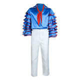 Cosplay Costume Stanley The Mask(1994) Film Cosplay Tenue Blanche et Bleue Homme